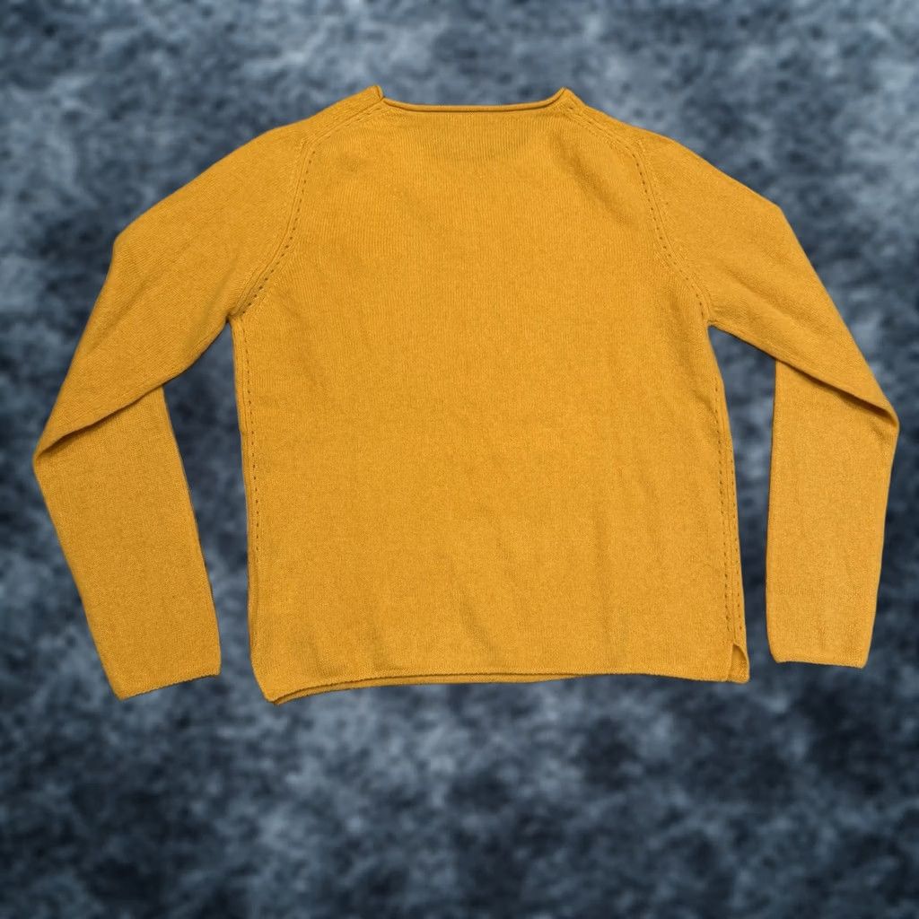 Vintage Como Boca 100% Cashmere Roll Neck Sweater Women’s Size Small Pullover Yellow Size S / US 4 / IT 40 - 1 Thumbnail
