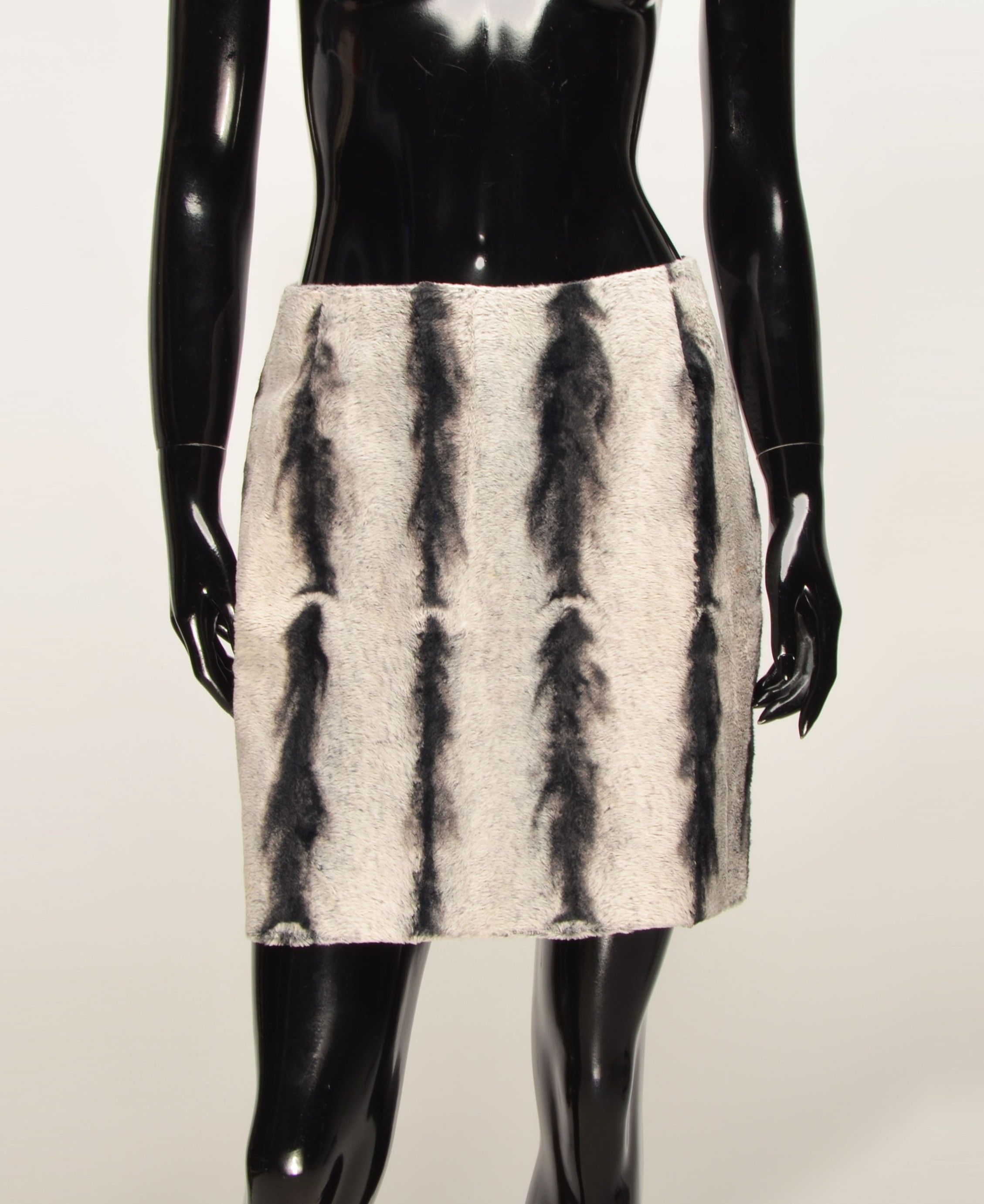 Other Vintage Kookai Paris Y2K Glam Faux Fur Mini Skirt Size 27" / US 4 / IT 40 - 1 Thumbnail