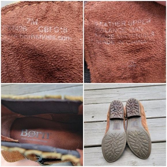 Born Born Moringa Whiskey Brown Suede Leather Double Buckle Strap Size US 7.5 / IT 37.5 - 7 Thumbnail