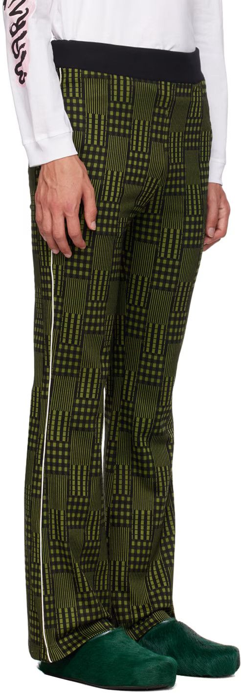 Marni o1w1db10824 Jacquard Sweatpant in Green Black Size US 32 / EU 48 - 2 Thumbnail