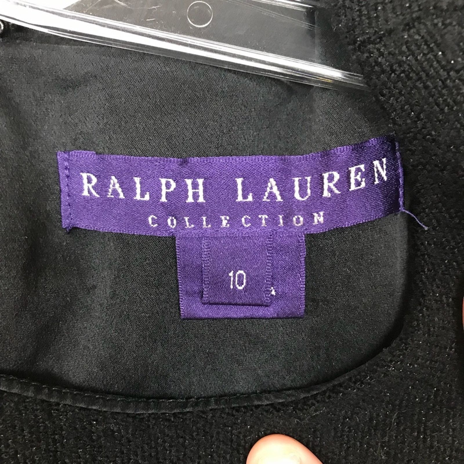 Ralph Lauren Purple Label Ralph Lauren Collection Purple Label Black Wool Dress Sz 10 Size L / US 10 / IT 46 - 4 Thumbnail