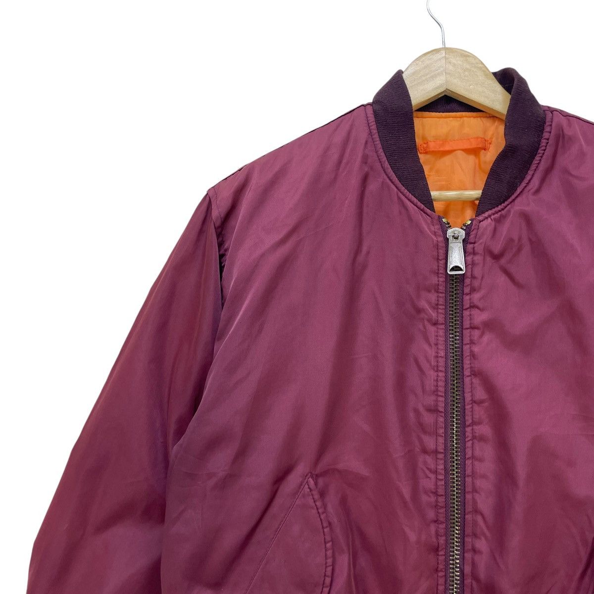 Alpha Industries 🗣️Vintage Bomber Maroon Ma 1 Jacket Size US M / EU 48-50 / 2 - 3 Thumbnail