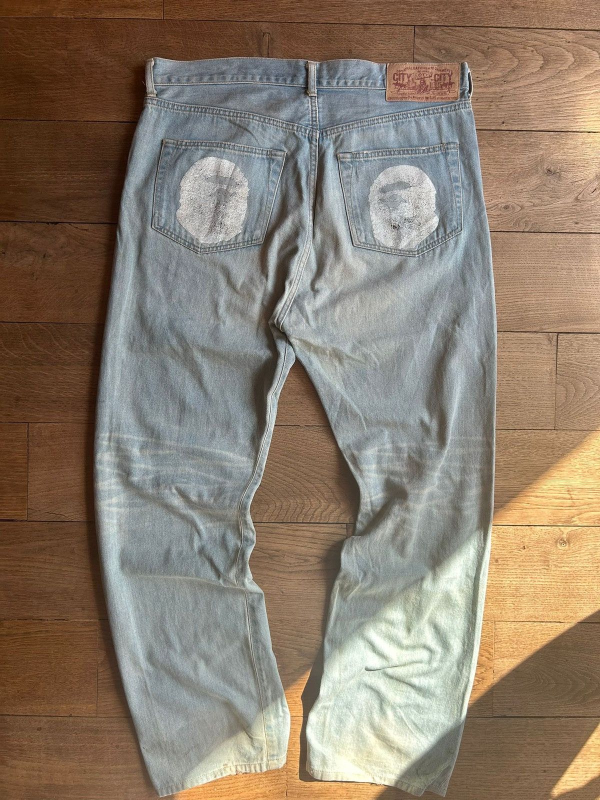 Image of Bape Jeans in Blue, Men's (Size 33)