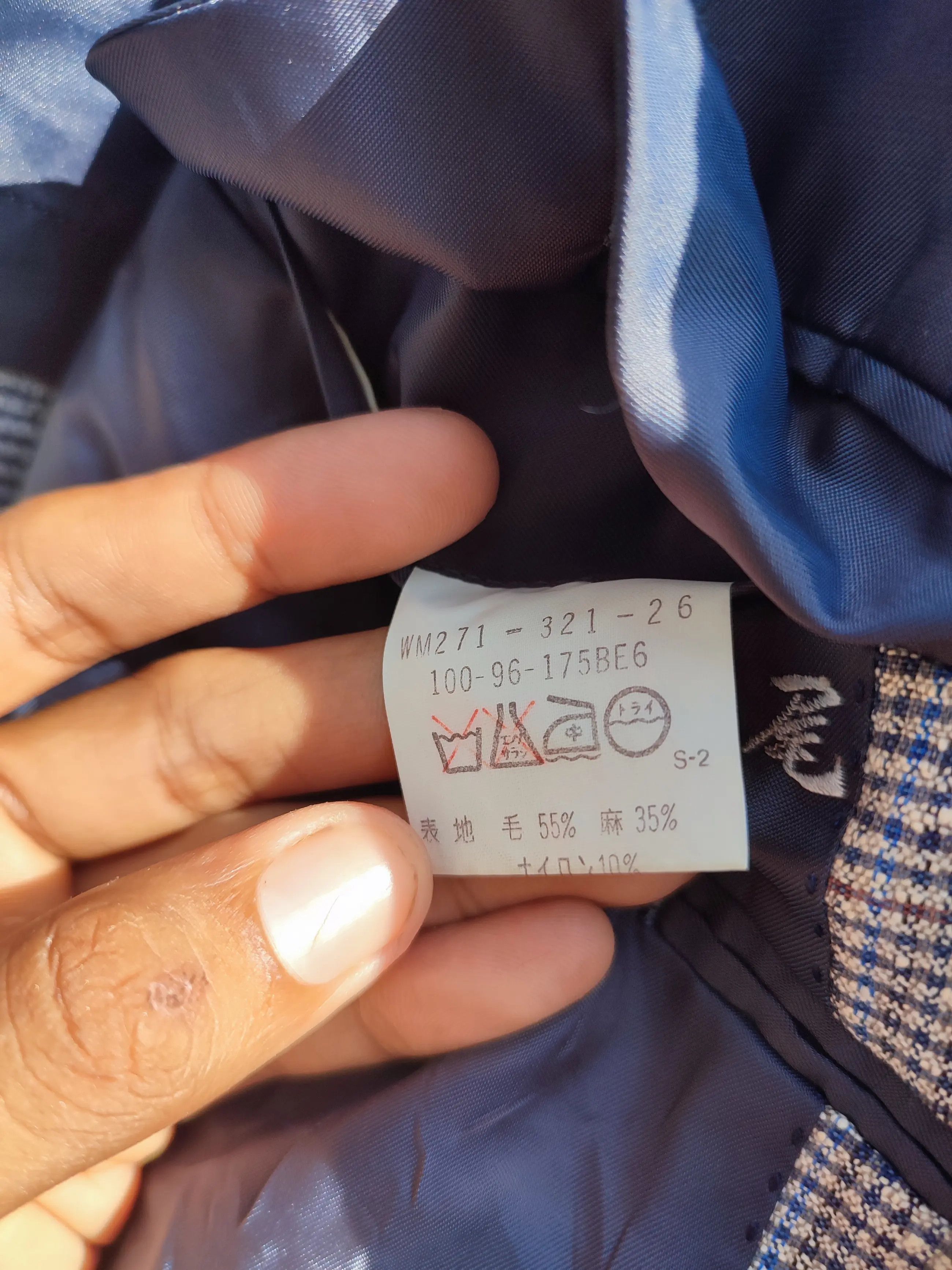 Burberry × Vintage 🔥STEAL🔥Vintage Plaid Blazer By Burberry's Size 42L - 6 Thumbnail