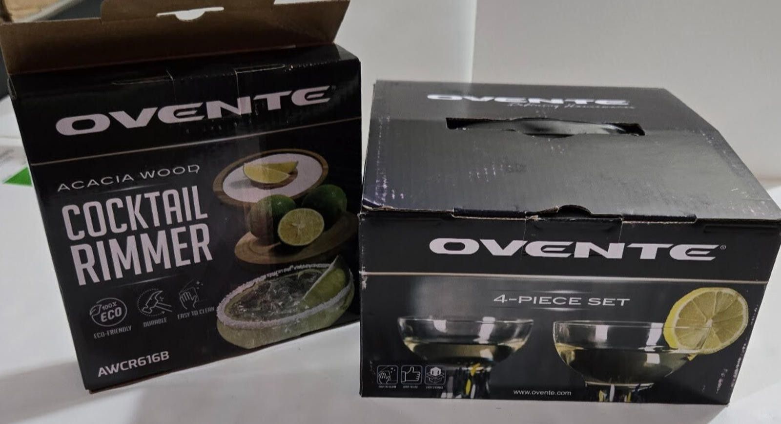 Designer Ovente Confetti Margarita Glasses Set of 4 Salt Rimmer NWT Size ONE SIZE - 6 Thumbnail