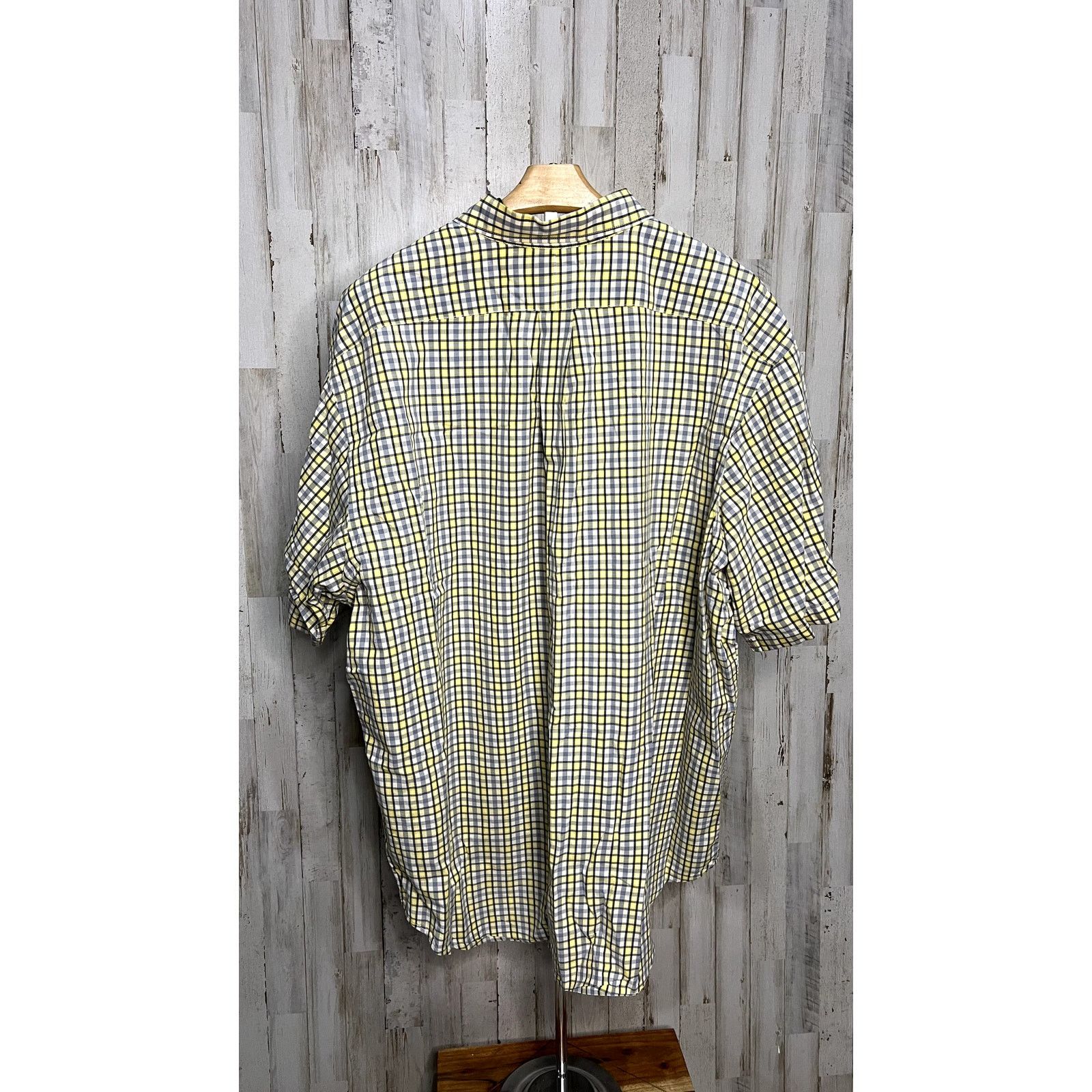 Ralph Lauren Ralph Lauren Men's XXL Yellow Plaid Short Sleeve Button-Up Size US XXL / EU 58 / 5 - 4 Thumbnail