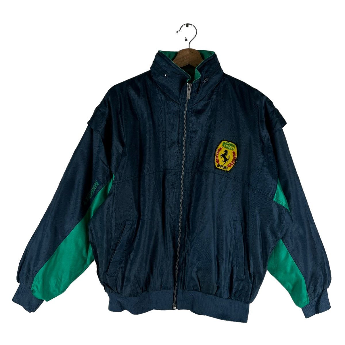Japanese Brand 🔥VINTAGE BOMBER JACKET FERRARI RACING BIG LOGO DESIGN Size US M / EU 48-50 / 2 - 1 Thumbnail