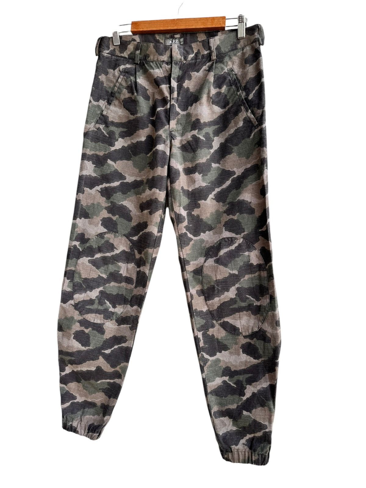 A.P.C. × Japanese Brand Vintage Woodland Camo APC zipper Leg Pants Size US 30 / EU 46 - 4 Thumbnail