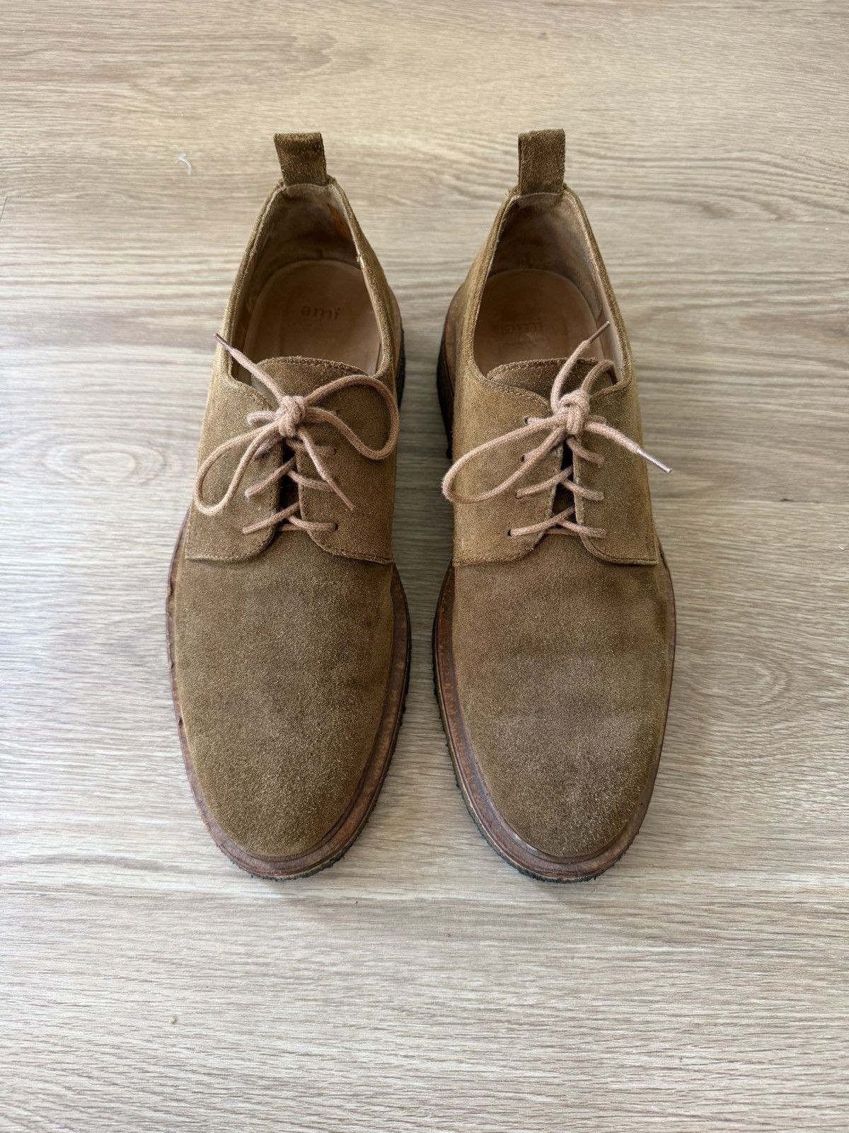 AMI Suede Derby Shoes Made in Portugal Size US 11 / EU 44 - 1 Thumbnail