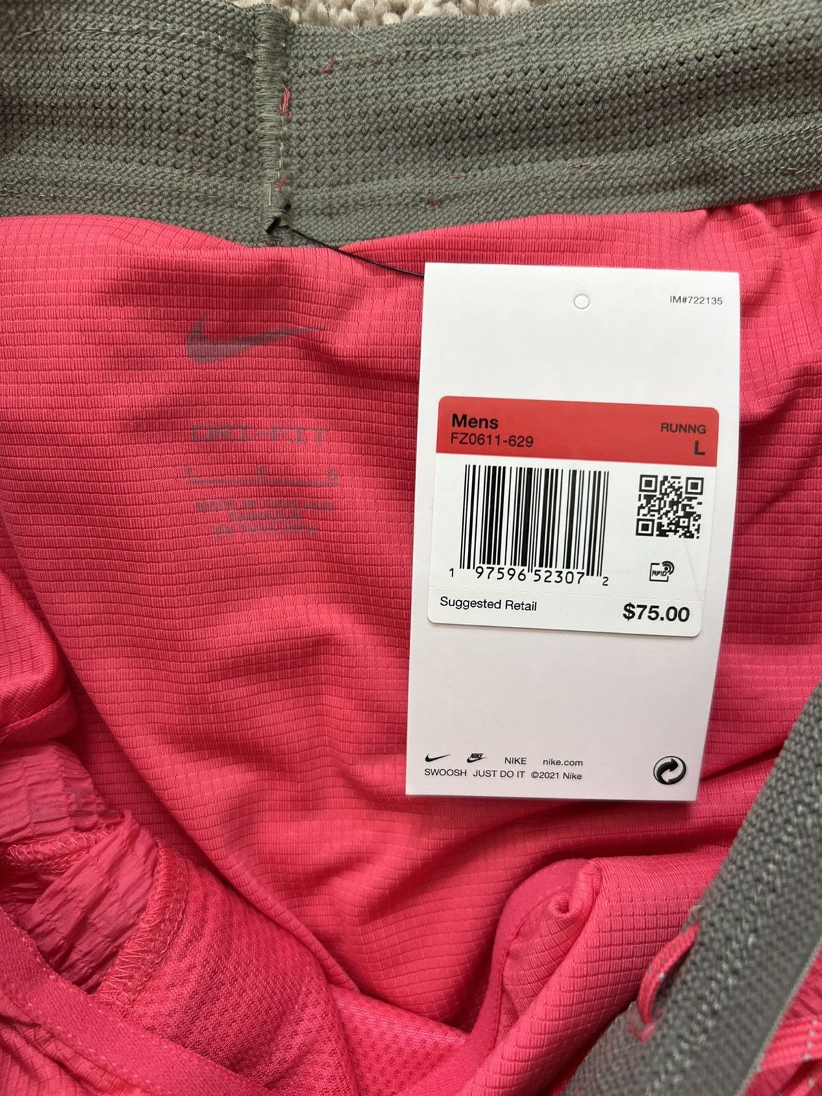 Nike Nike Stride DRI-FIT Running Shorts Brief Lined 5" Size US 32 / EU 48 - 10 Thumbnail