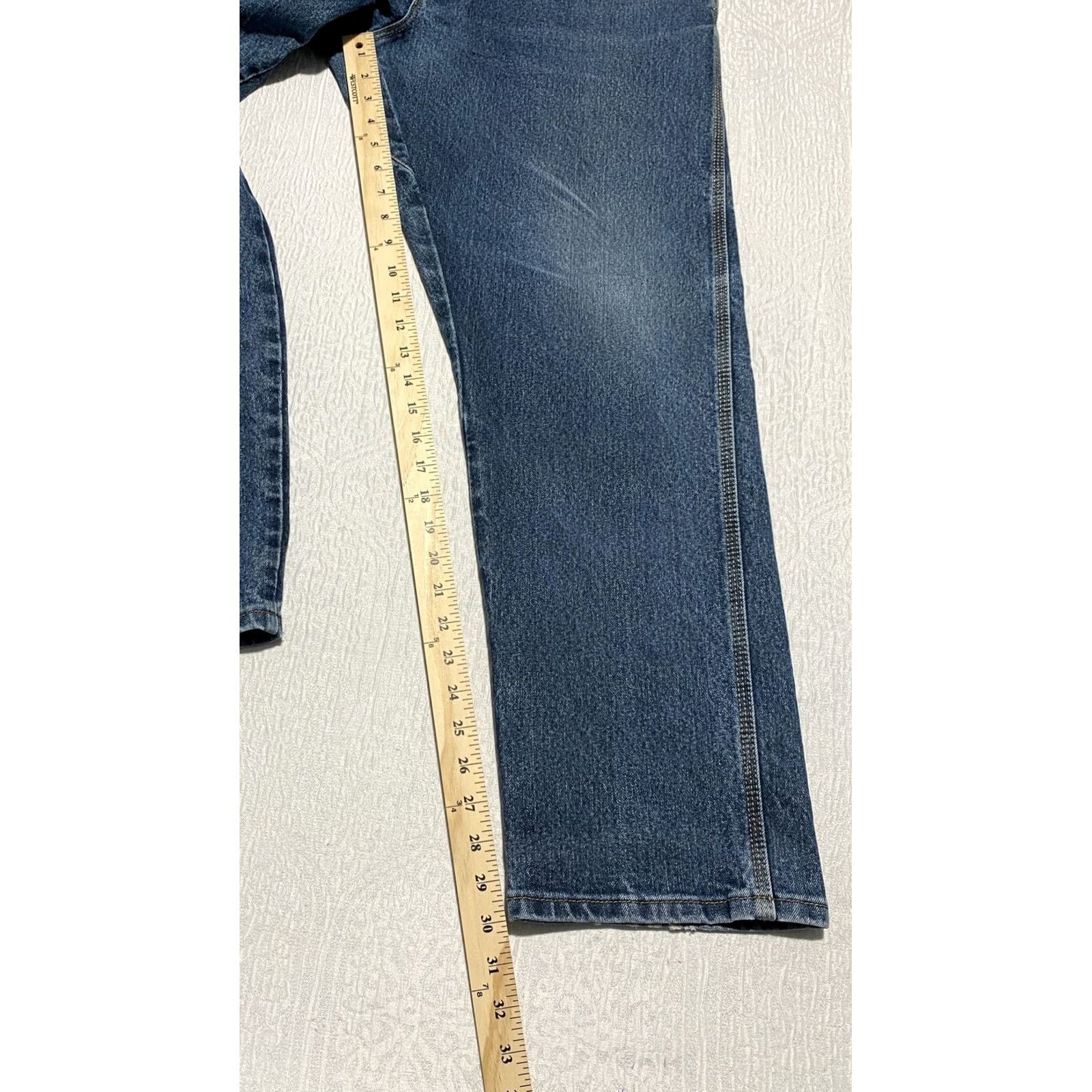 Wrangler Wrangler Riggs Jeans Mens 38x30 Blue Straight Denim Workwear Pants Jeans Size US 38 / EU 54 - 7 Thumbnail
