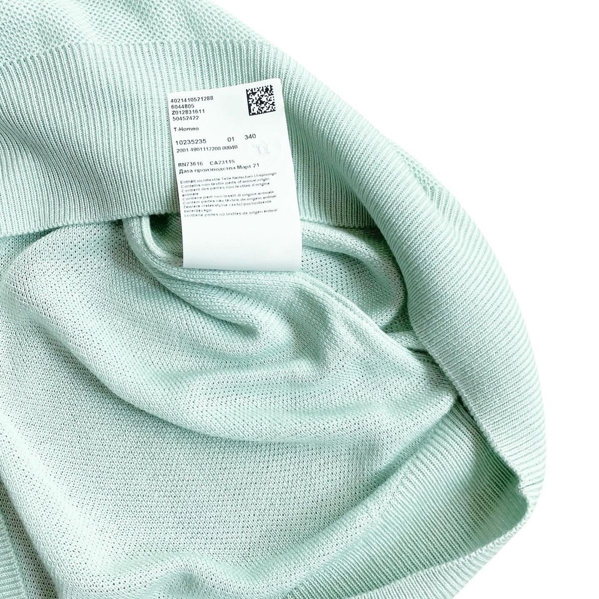 Hugo Boss Hugo Boss tailored body fit knit ss polo shirt mint Size US L / EU 52-54 / 3 - 5 Thumbnail