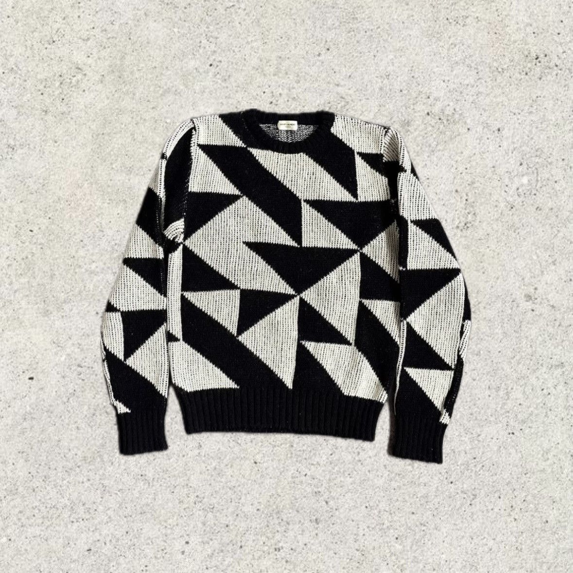 Saint Laurent Paris Saint Laurent Paris Geometric Sweater Size US S / EU 44-46 / 1 - 1 Thumbnail