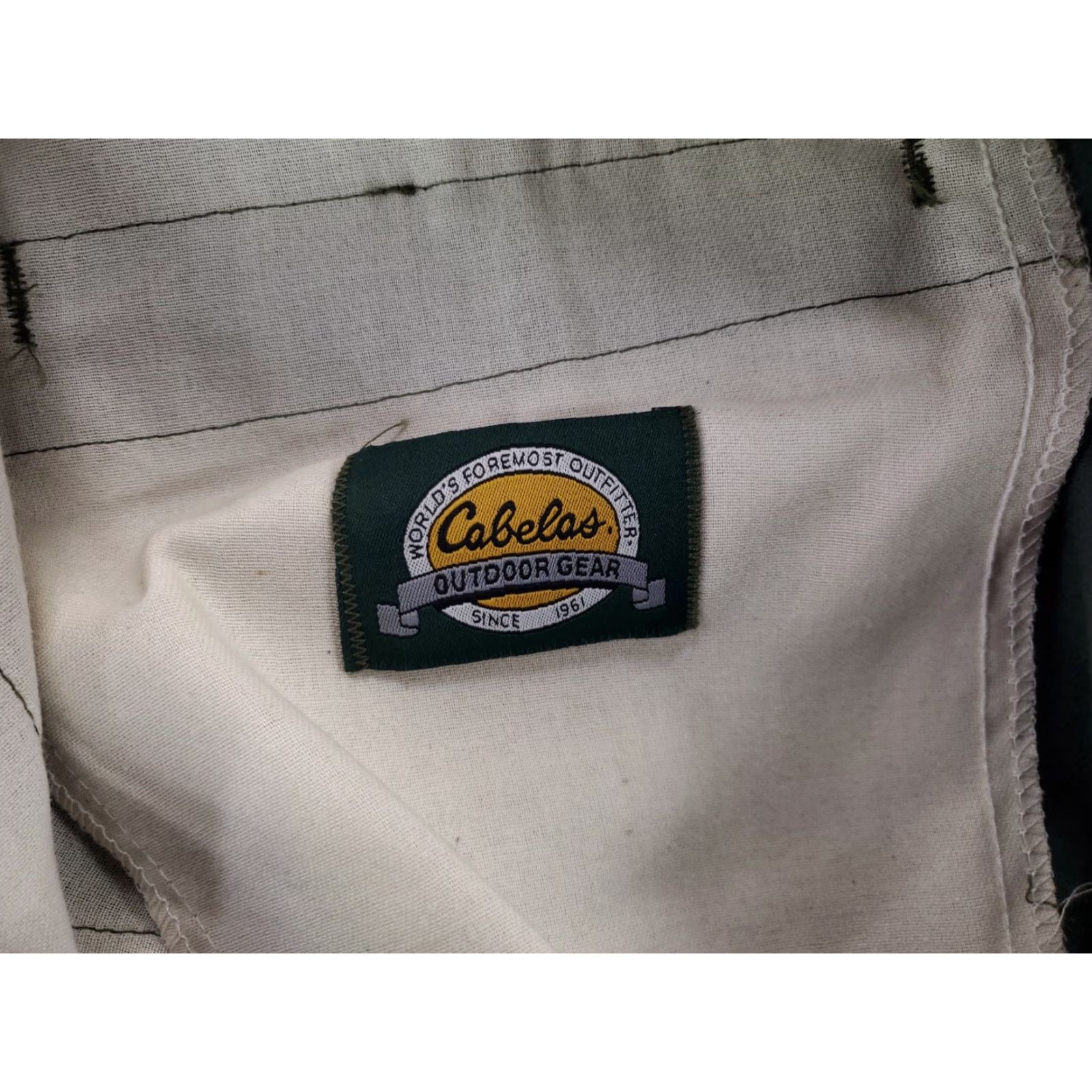 Vintage Cabela's Brush Guard Hunting Pants Green Tan Mens 41 Inseam 34 Regular Size 41/42 Actual 41 x 34 Mens Pants Hunter Hunting Gear Apparel Size US 41 - 4 Thumbnail