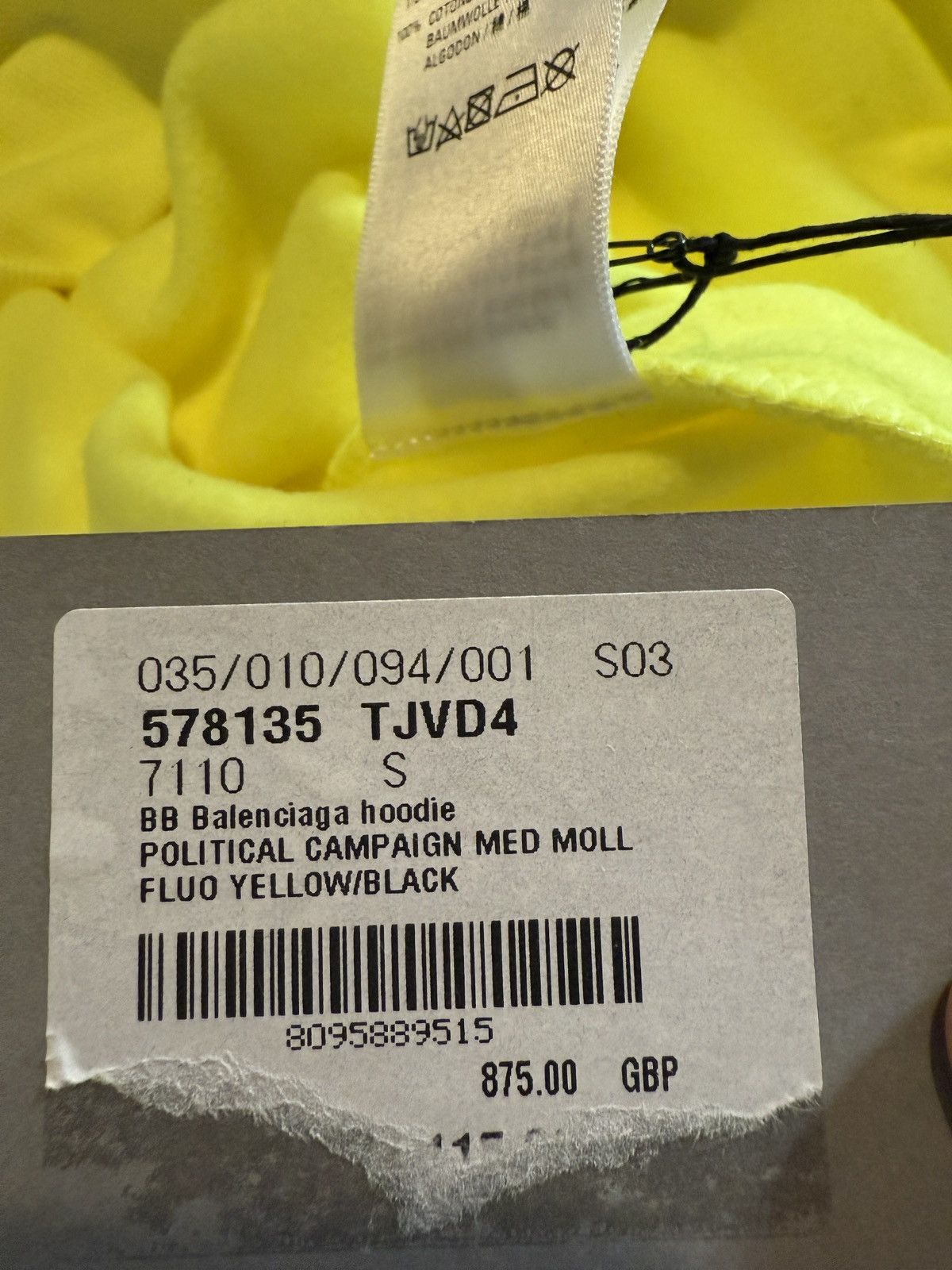 Balenciaga Balenciaga Political Campaign Hoodie ds with tags Size US L / EU 52-54 / 3 - 13 Thumbnail