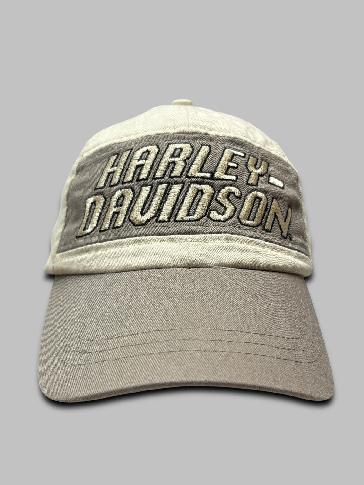 Harley Davidson 🔥 VINTAGE HARLEY DAVIDSON 00s RARE SPELLOUT LOGO HAT CAP Size ONE SIZE - 2 Thumbnail