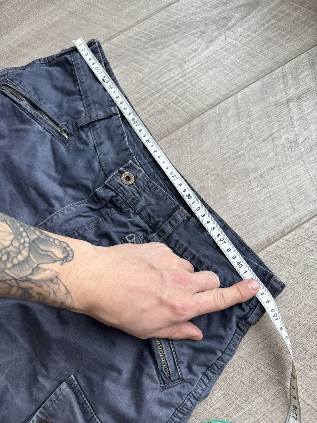 Polo Ralph Lauren Parachute Cargo Pants Polo Jeans Company Navy Military Faded Size US 34 / EU 50 - 13 Thumbnail