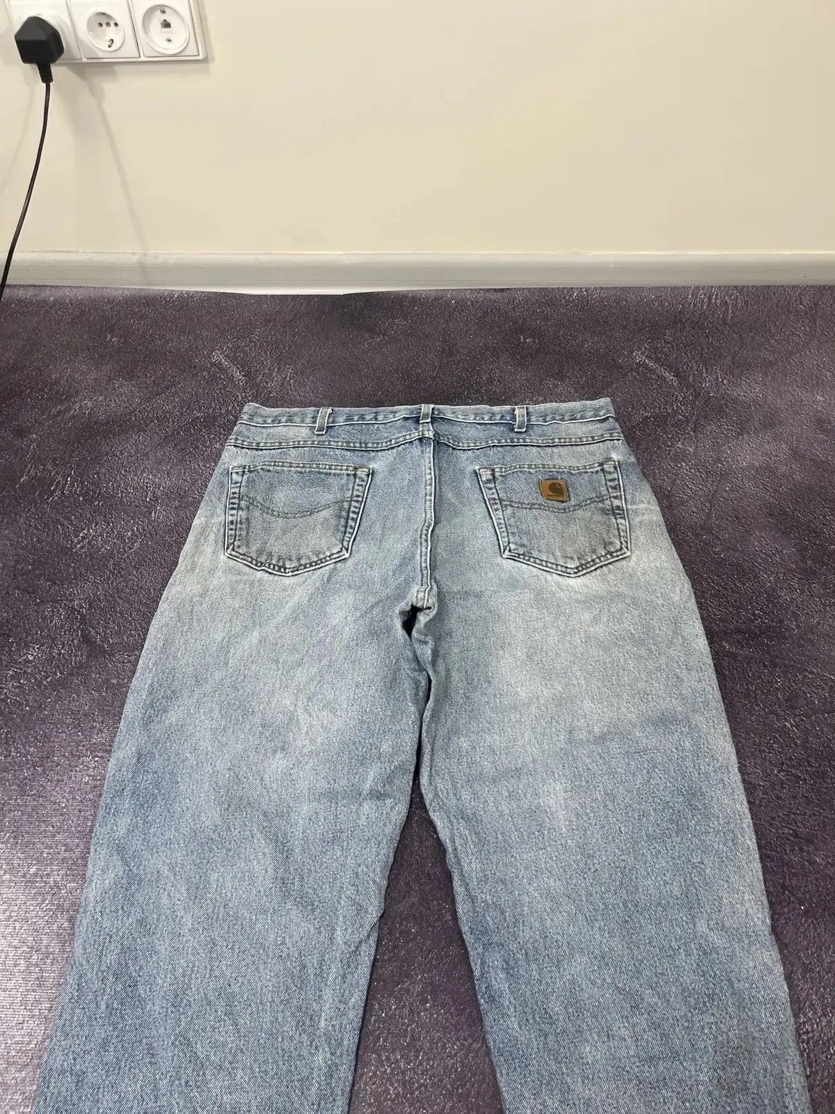 Carhartt × Vintage Vintage Carhartt Faded Denim Relaxed Fit Hype Baggy Jeans Size US 38 / EU 54 - 4 Thumbnail
