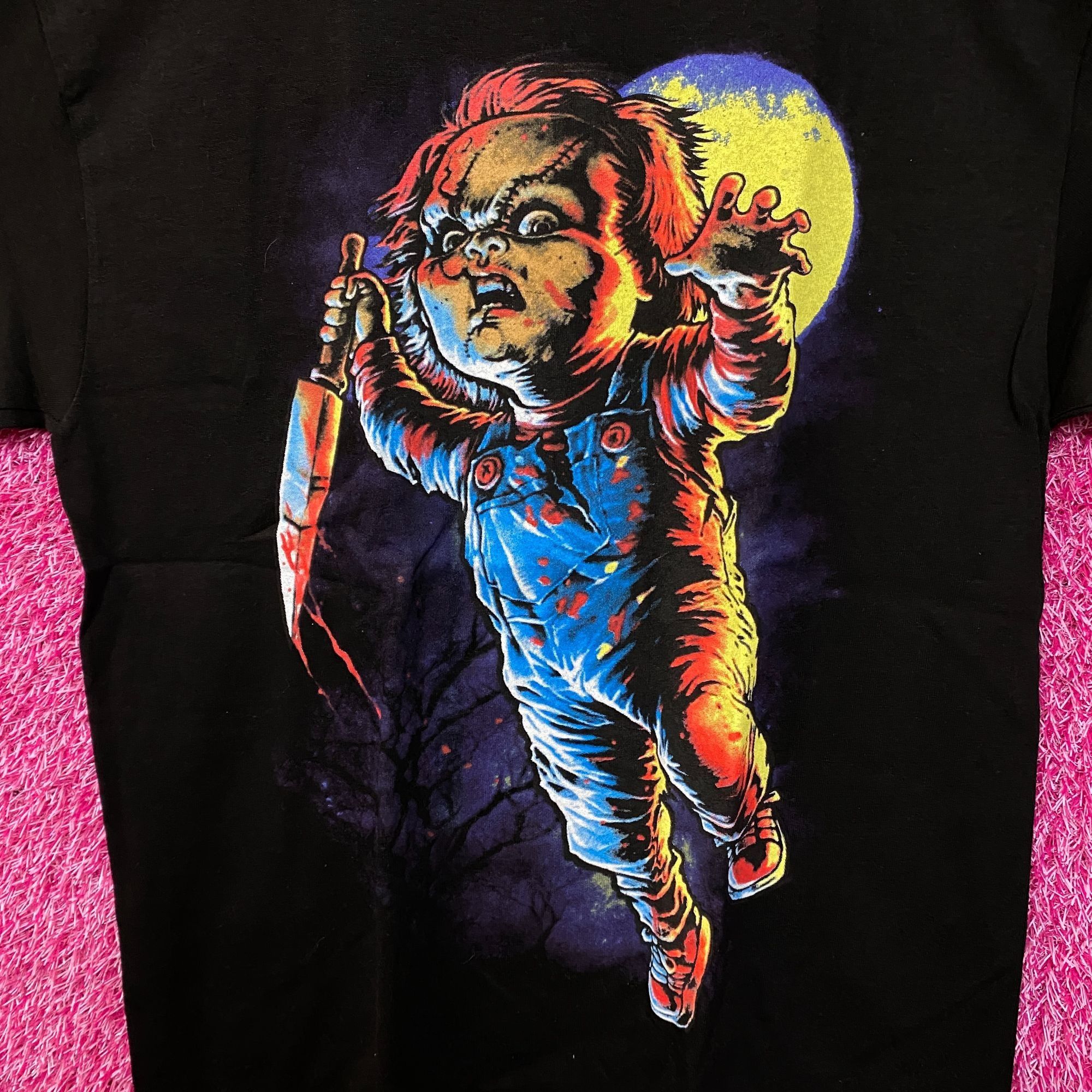 Other Chucky Full Moon Neon Tshirt size medium Size US M / EU 48-50 / 2 - 2 Thumbnail