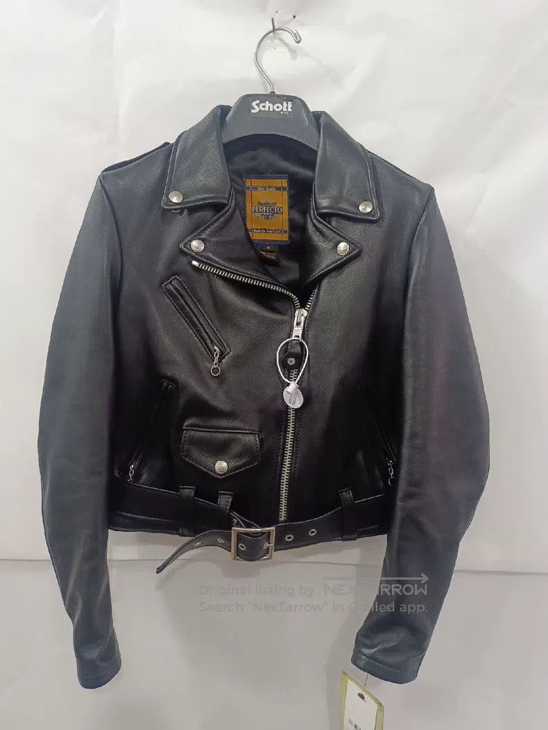 Schott Schott NYC Women's Biker Rock Cable-Stayed Lambskin Jacket Size S / US 4 / IT 40 - 1 Thumbnail