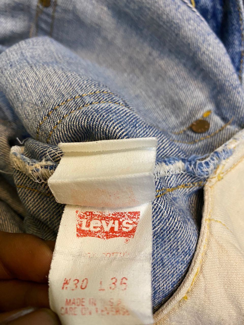 Levi's VINTAGE LEVIS 501 90S BUTTON 555 SELVEDGE PANTS Size US 29 - 18 Thumbnail