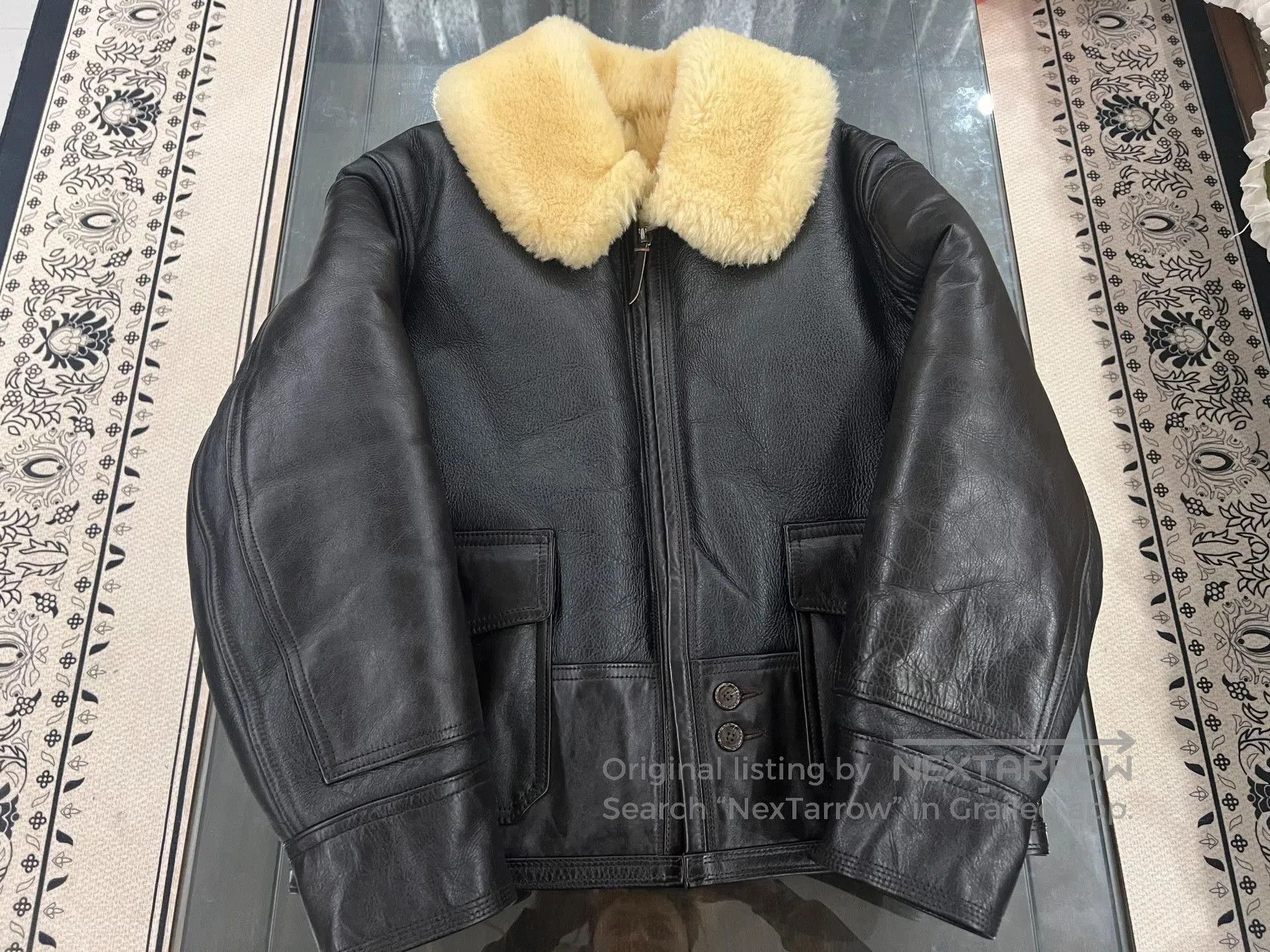 Aero Leathers AERO Shearling Horsehide Leather Jacket. Size US XS / EU 42 / 0 - 2 Thumbnail