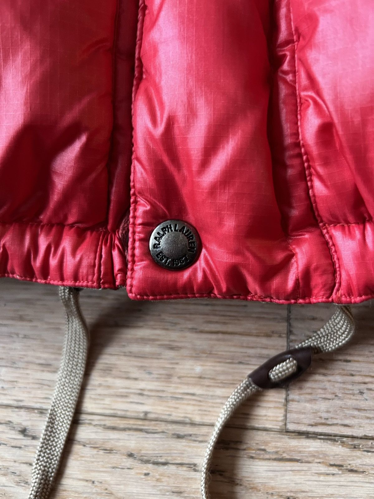 Polo Ralph Lauren × Vintage Vintage 90s Polo Ralph Lauren Puff Vest Hood Rap Y2K Rare Size US XL / EU 56 / 4 - 7 Thumbnail
