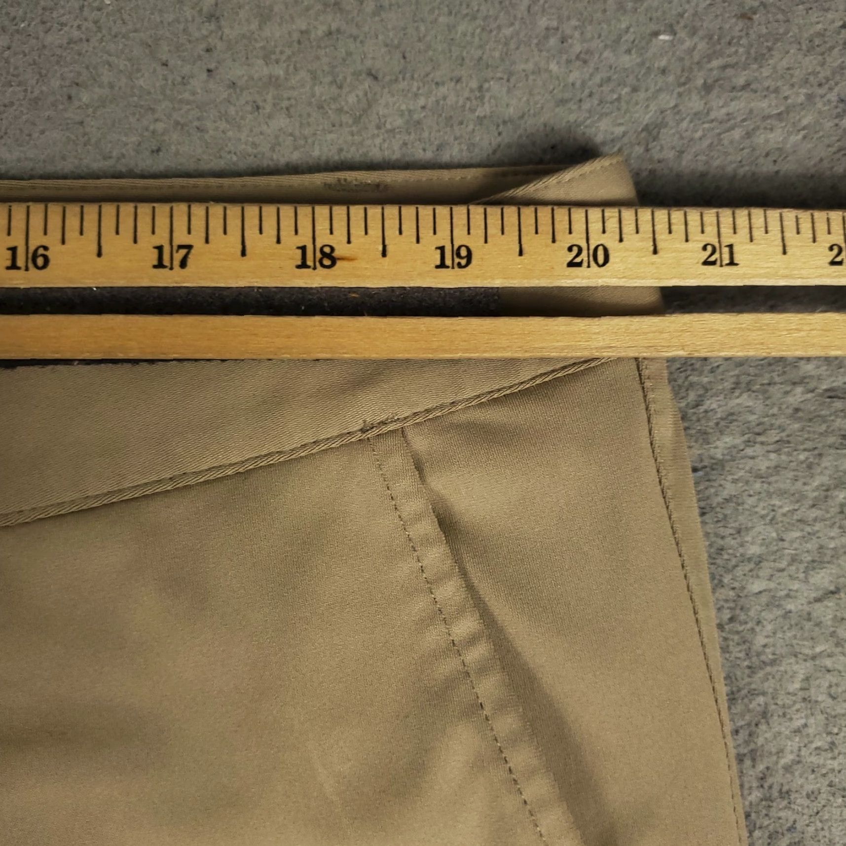 Rhone Rhone Pants Mens 40x27 Beige Chino Flat Front Straight Regular Office, Business, Casual, Formal, Travel, Wedding, Workwear Trousers Size 40 Men Size US 40 / EU 56 - 4 Thumbnail