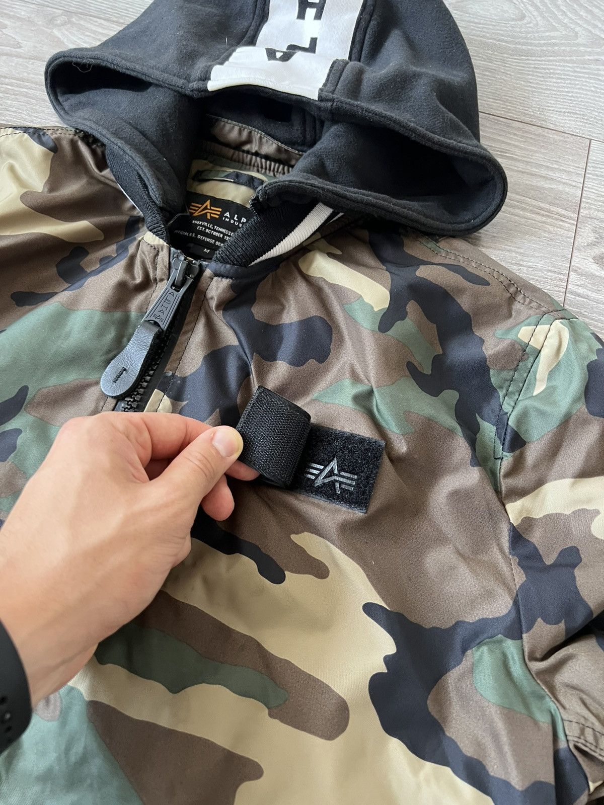 Alpha Industries Alpha Industries Camo Over Logo Printed MA1 Flying Jacket Size US M / EU 48-50 / 2 - 11 Thumbnail
