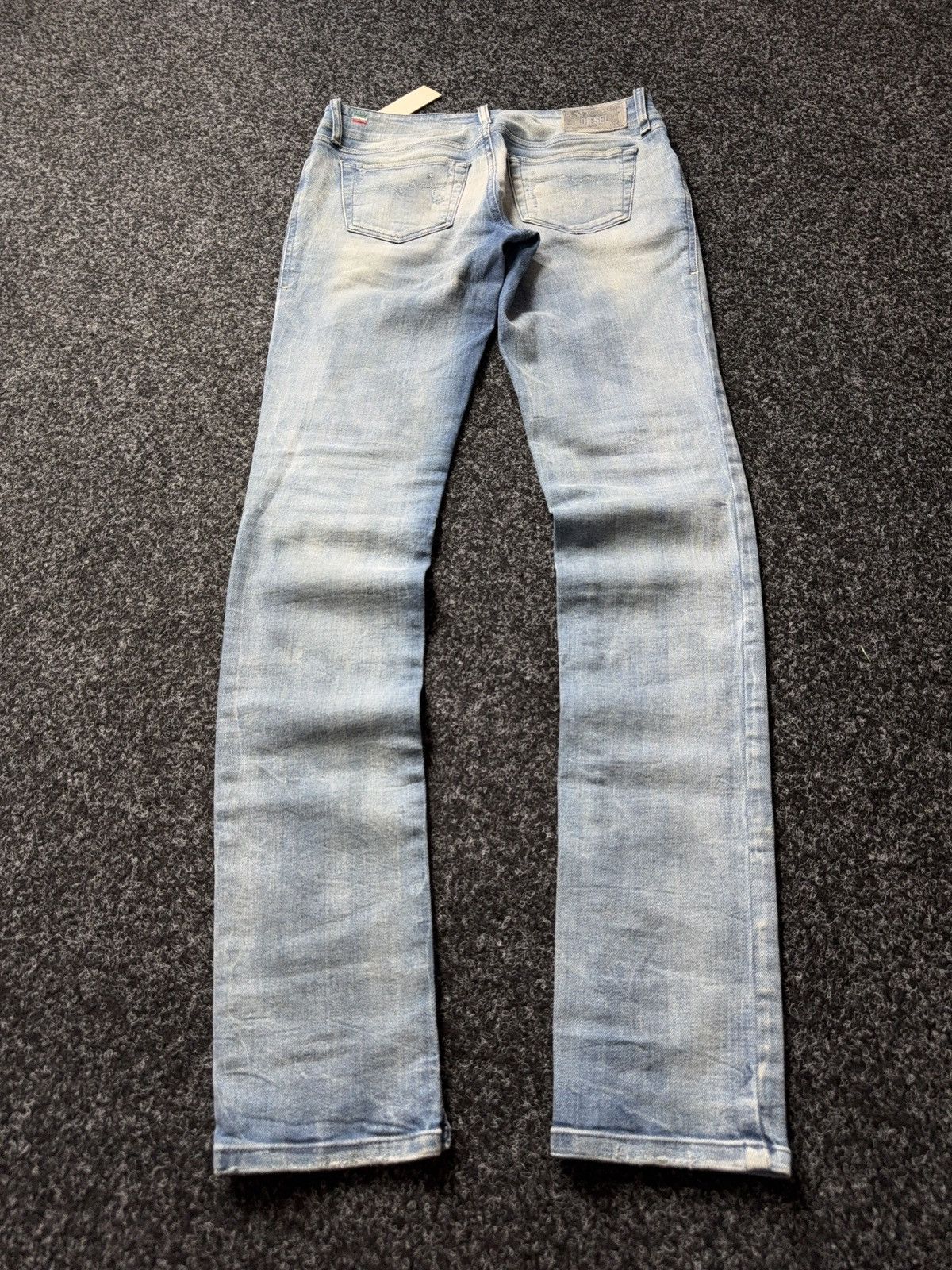 Diesel Luxury 00s Diesel Grupee Distressed Super Slim Skinny Jeans Size 28" / US 6 / IT 42 - 10 Thumbnail