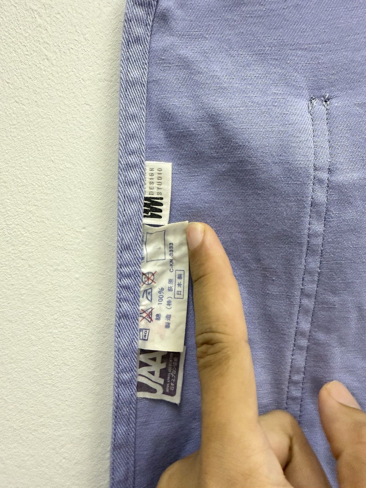 Issey Miyake 80s Issey Miyake Design Studio Lavender Apron Size ONE SIZE - 6 Thumbnail