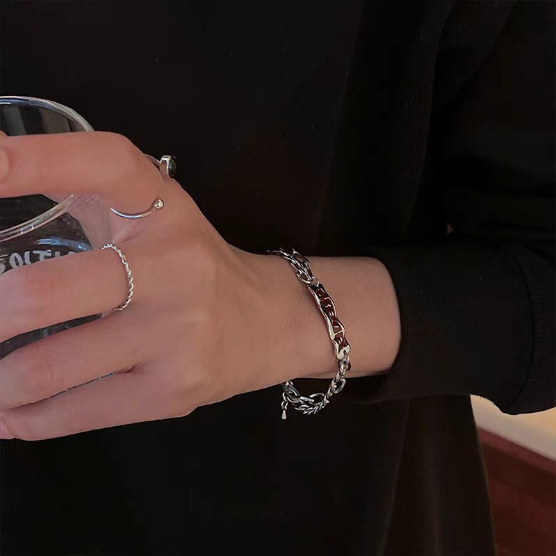 Jewelry Hip-hop Bracelet Y2K Punk Chain Gotch Bracelets Chains Size ONE SIZE - 6 Thumbnail