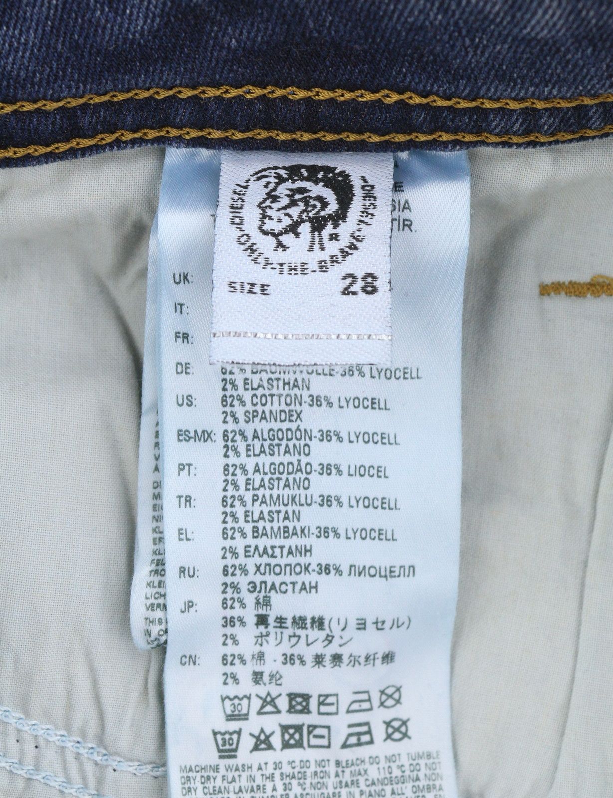 Diesel THOMMER 083AC W28/L30 Blue Distress Slim Skinny Jeans 89140 Size US 28 / EU 44 - 9 Thumbnail