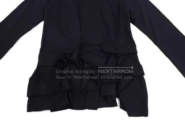 Comme des Garcons Comme des Garcons Navy vintage lace-trimmed top Size S / US 4 / IT 40 - 6 Thumbnail
