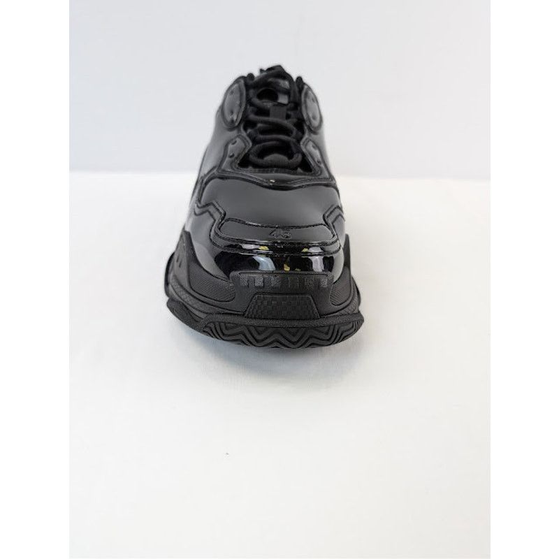 Balenciaga o1rshd1 Triple S Rubber Sneakers in Black Size US 12 / EU 45 - 15 Thumbnail