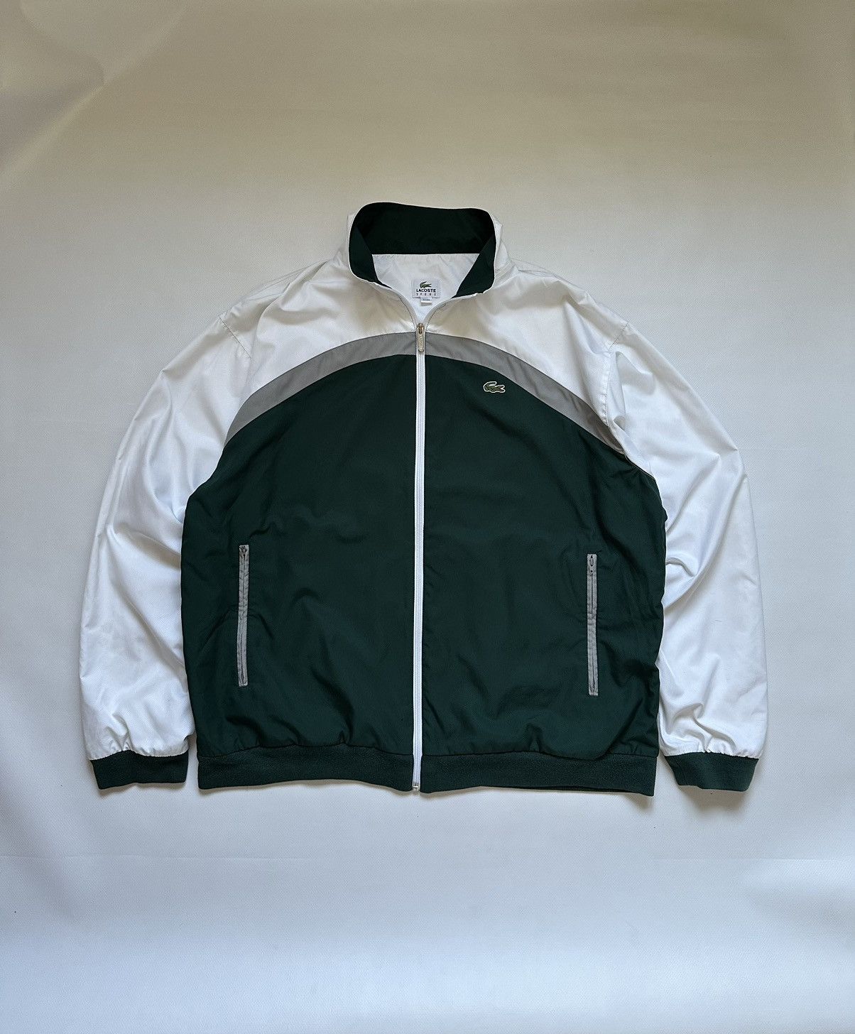 Lacoste Vintage Lacoste Full Zip Nylon Jacket Size US XL / EU 56 / 4 - 1 Thumbnail