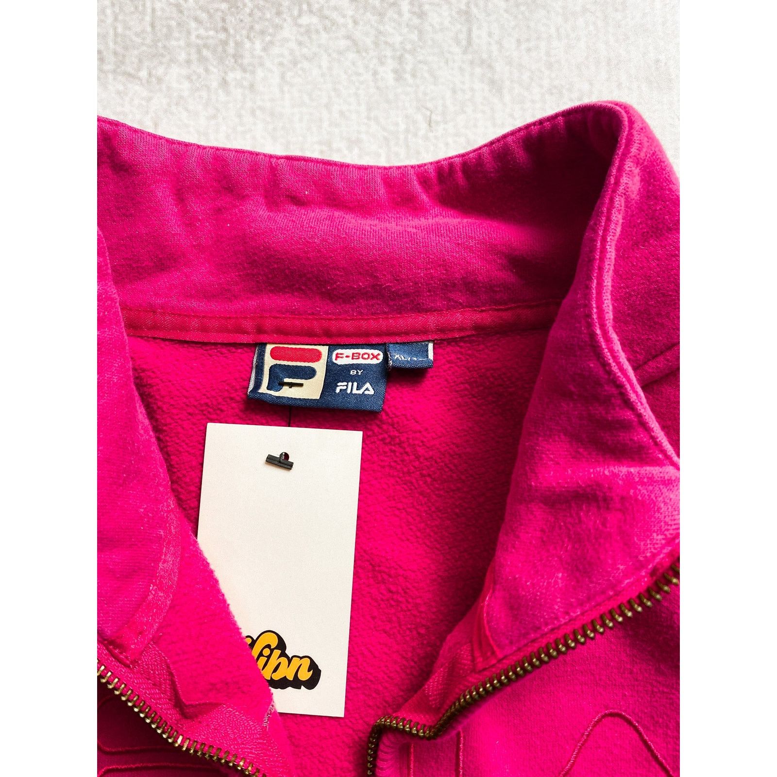 Fila Vintage 90s Fila Pink Zip-Up Sweatshirt - Women's Small Size S / US 4 / IT 40 - 3 Thumbnail