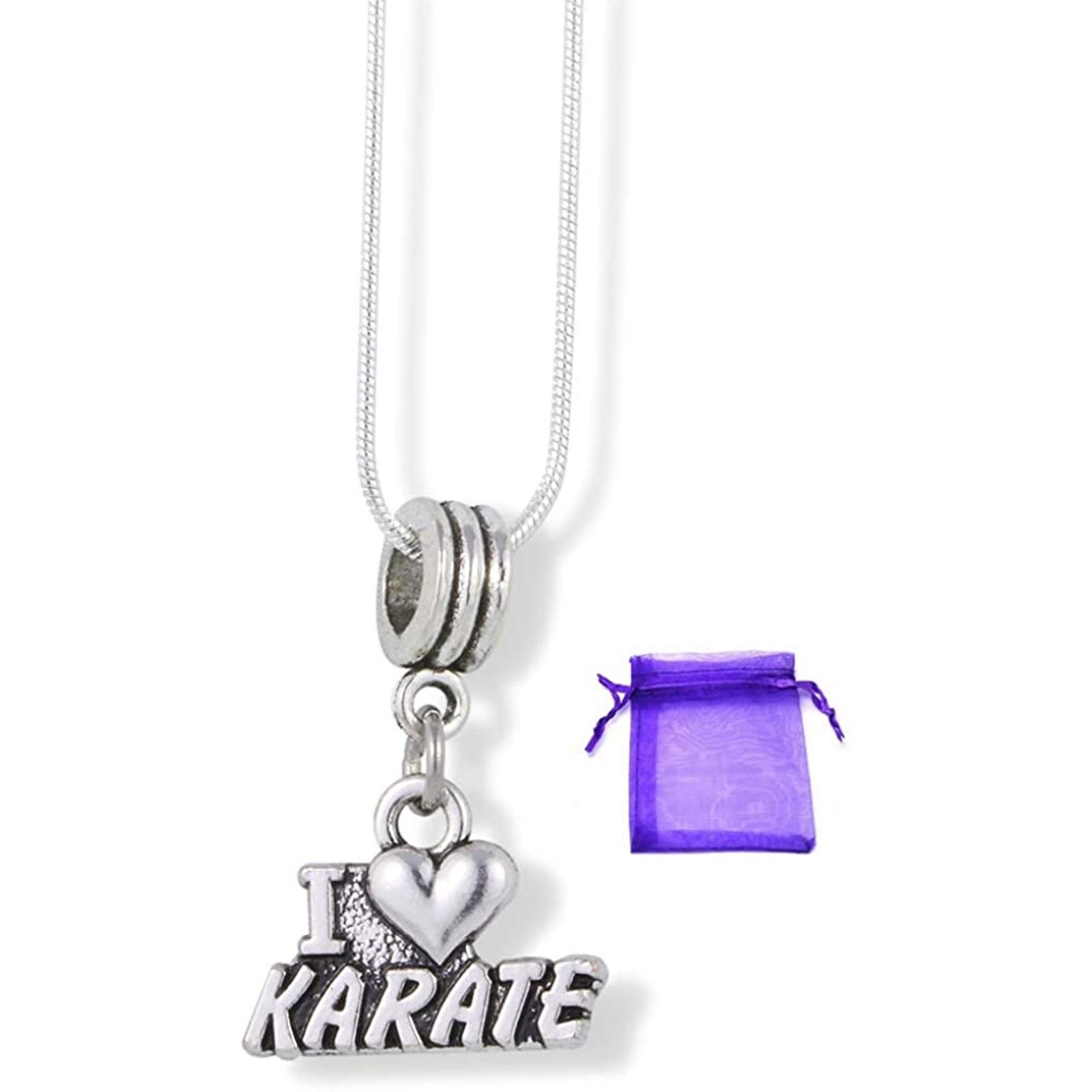 & Other Stories I Love Karate - Karate Stuff Charm Snake Chain Necklace Size ONE SIZE - 1 Thumbnail