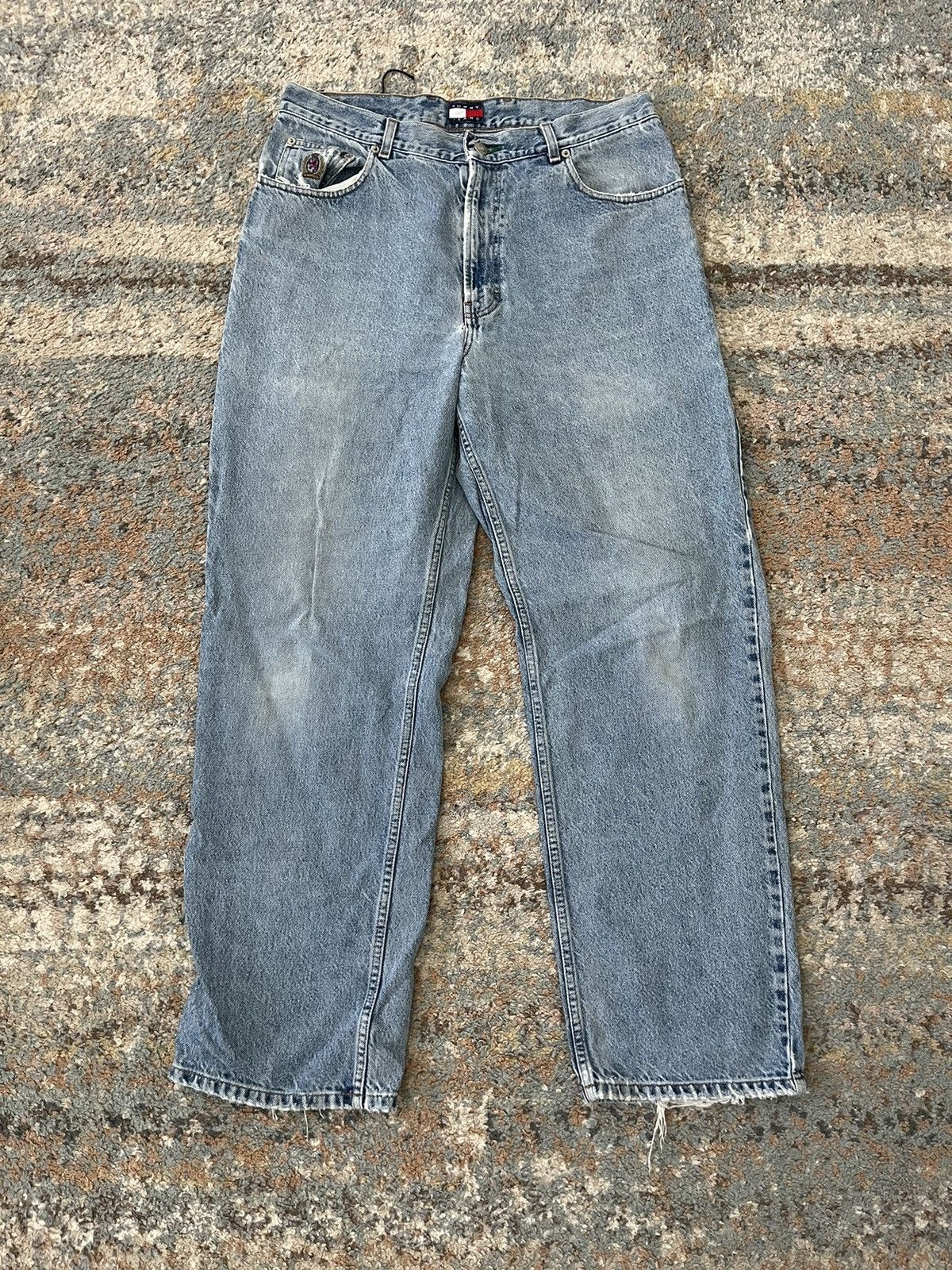 Tommy Hilfiger × Tommy Jeans VTG Tommy Hilfiger Relaxed Carpenter Denim 34 Size US 34 / EU 50 - 1 Thumbnail