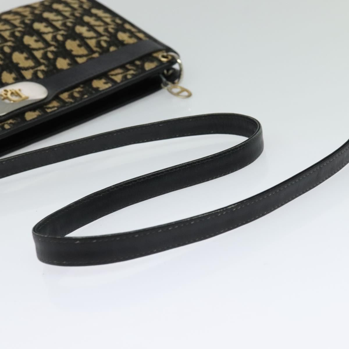 Dior DIOR Trotter Canvas Shoulder Bag Black Size ONE SIZE - 7 Thumbnail