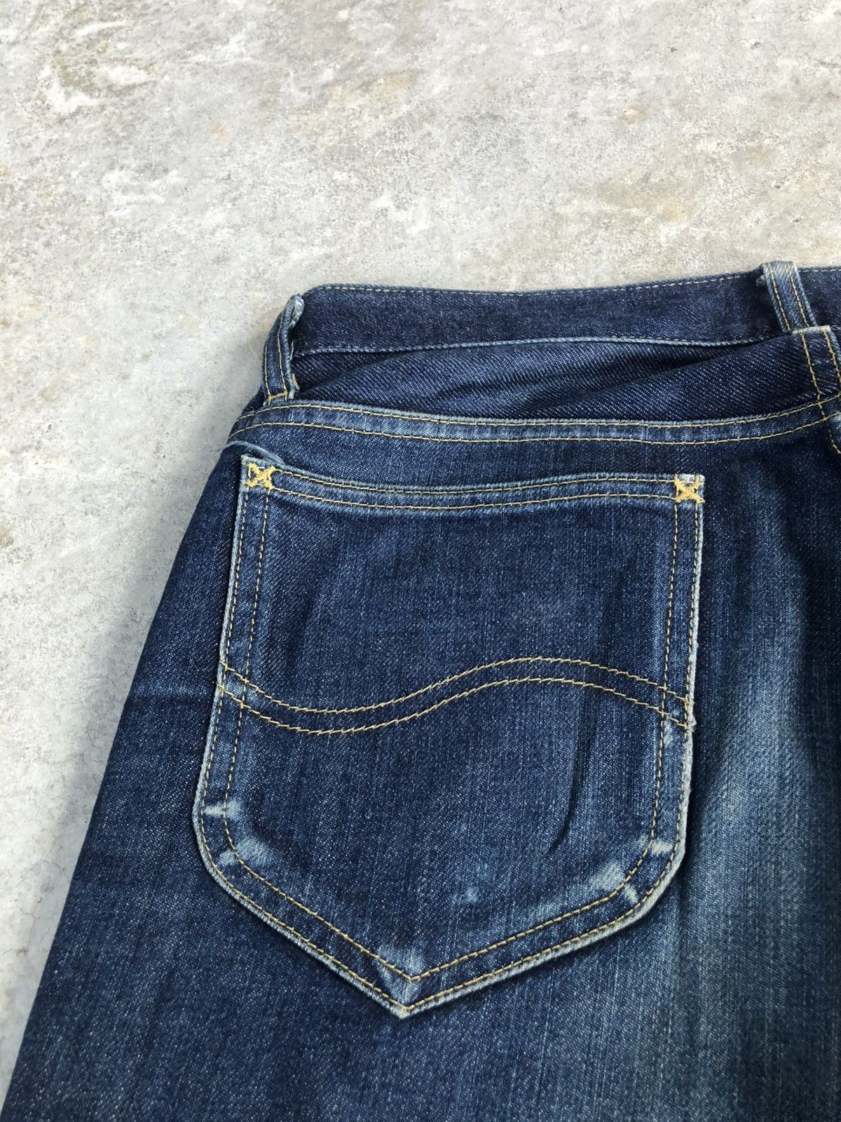 If Six Was Nine Japanese Lee Flared Jeans Distressed Denim Size US 32 / EU 48 - 16 Thumbnail