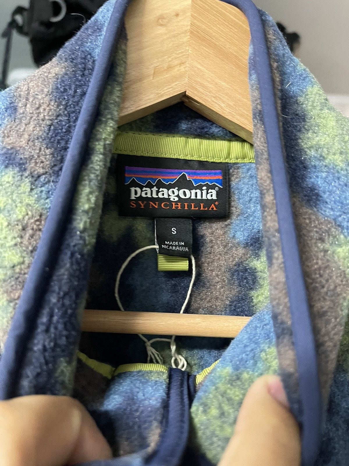 Crazy pattern Patagonia Synchilla fleece