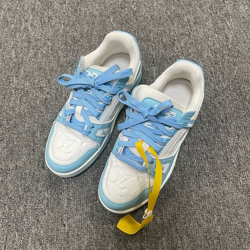 Louis Vuitton Louis Vuitton Trainer Low Top Fashion Sneakers 0079 Size US 5.5 / EU 38 - 1 Thumbnail