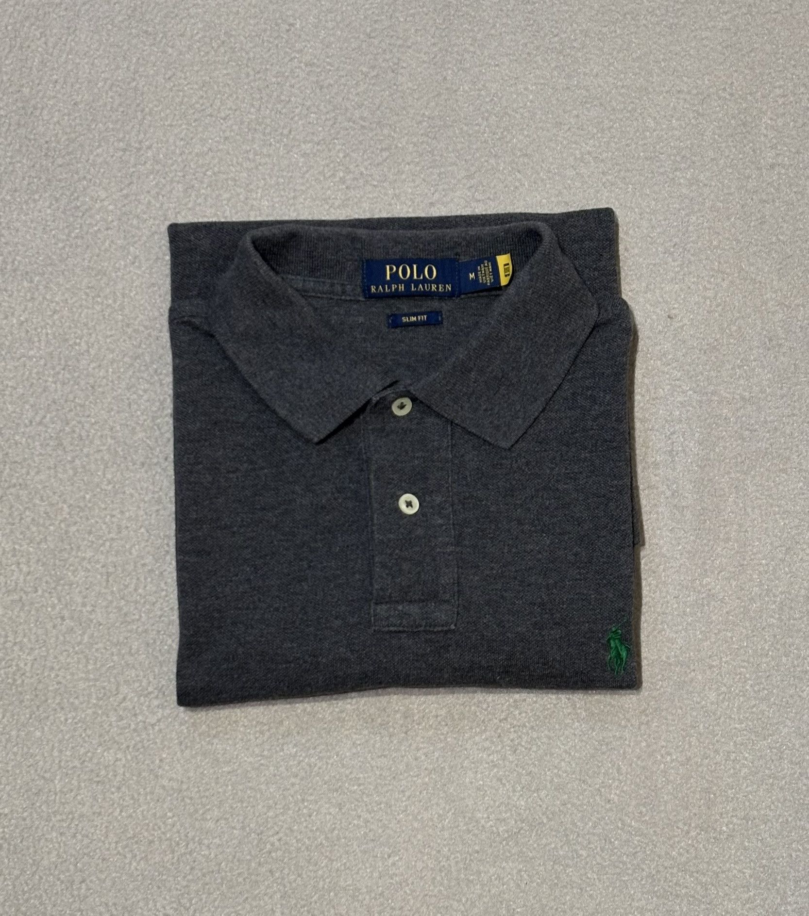 Polo Ralph Lauren Polo Ralph Lauren Slim Fit Gray Medium Polo Size US M / EU 48-50 / 2 - 16 Thumbnail