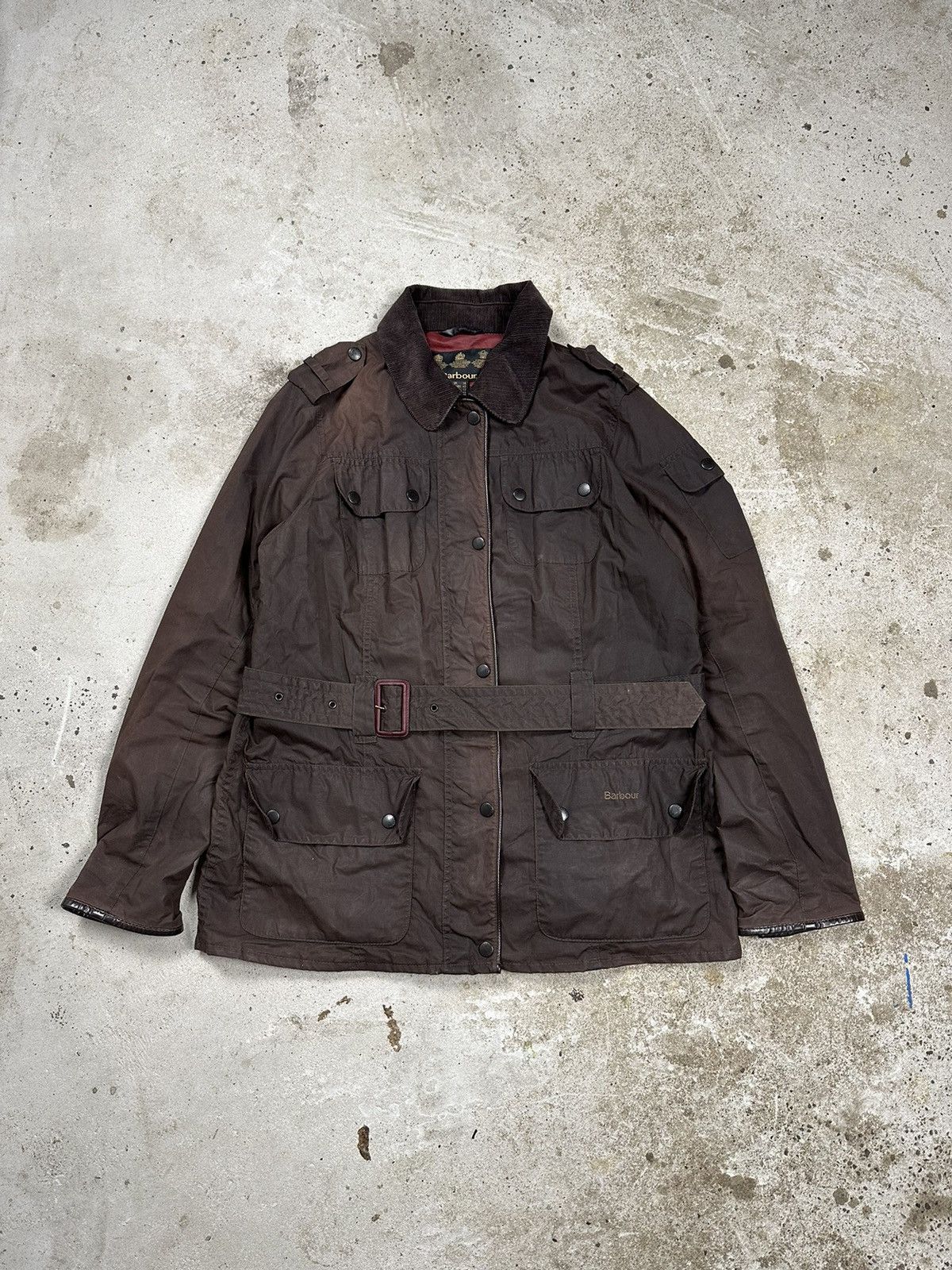 ‼️ Barbour Explorer Brown Waxed Jacket