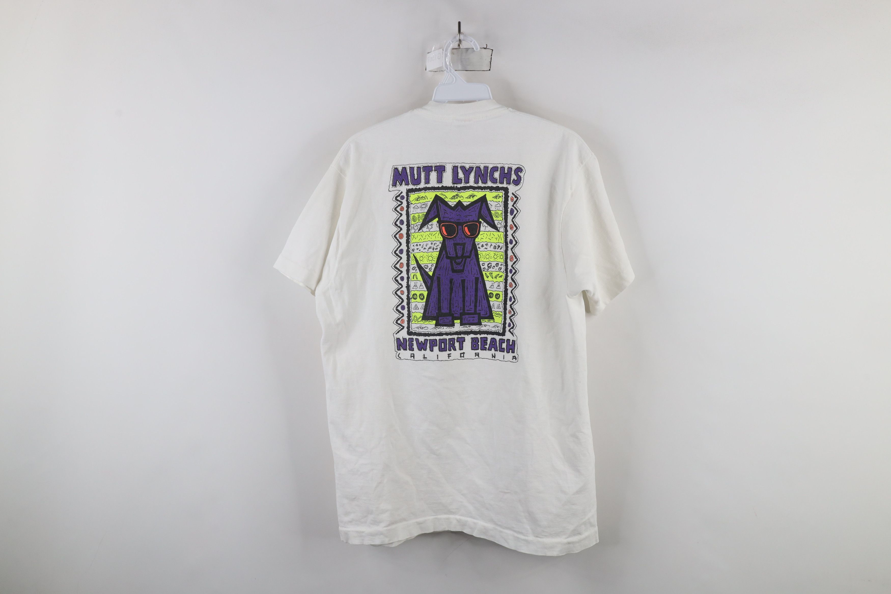 Vintage Vintage 90s Streetwear Lynchs Newport Beach Dog T-Shirt USA Size US L / EU 52-54 / 3 - 13 Thumbnail