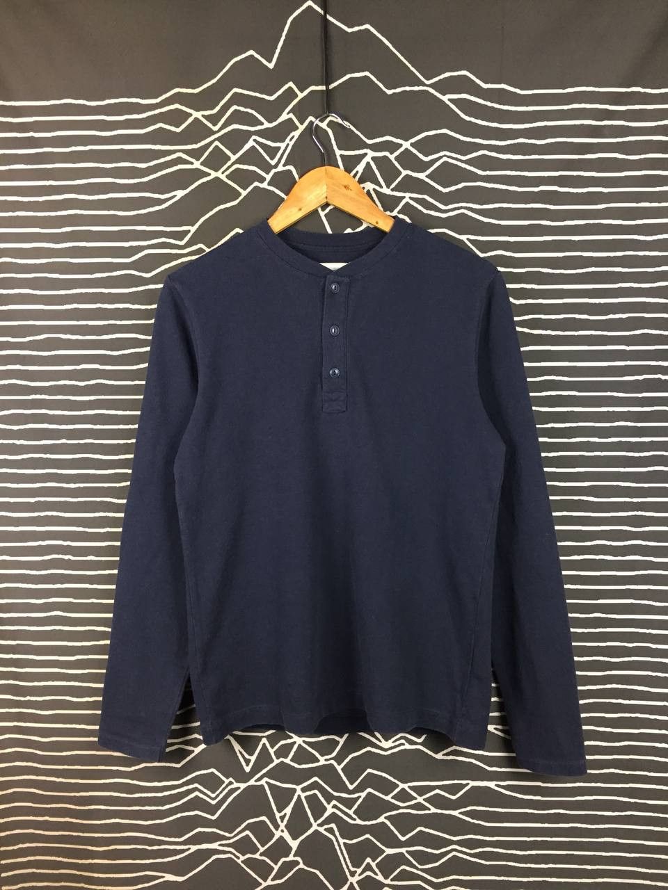 Vintage Taylor Stitch Navy Blue The Heavy Bag Henley Tee Size US S / EU 44-46 / 1 - 2 Thumbnail