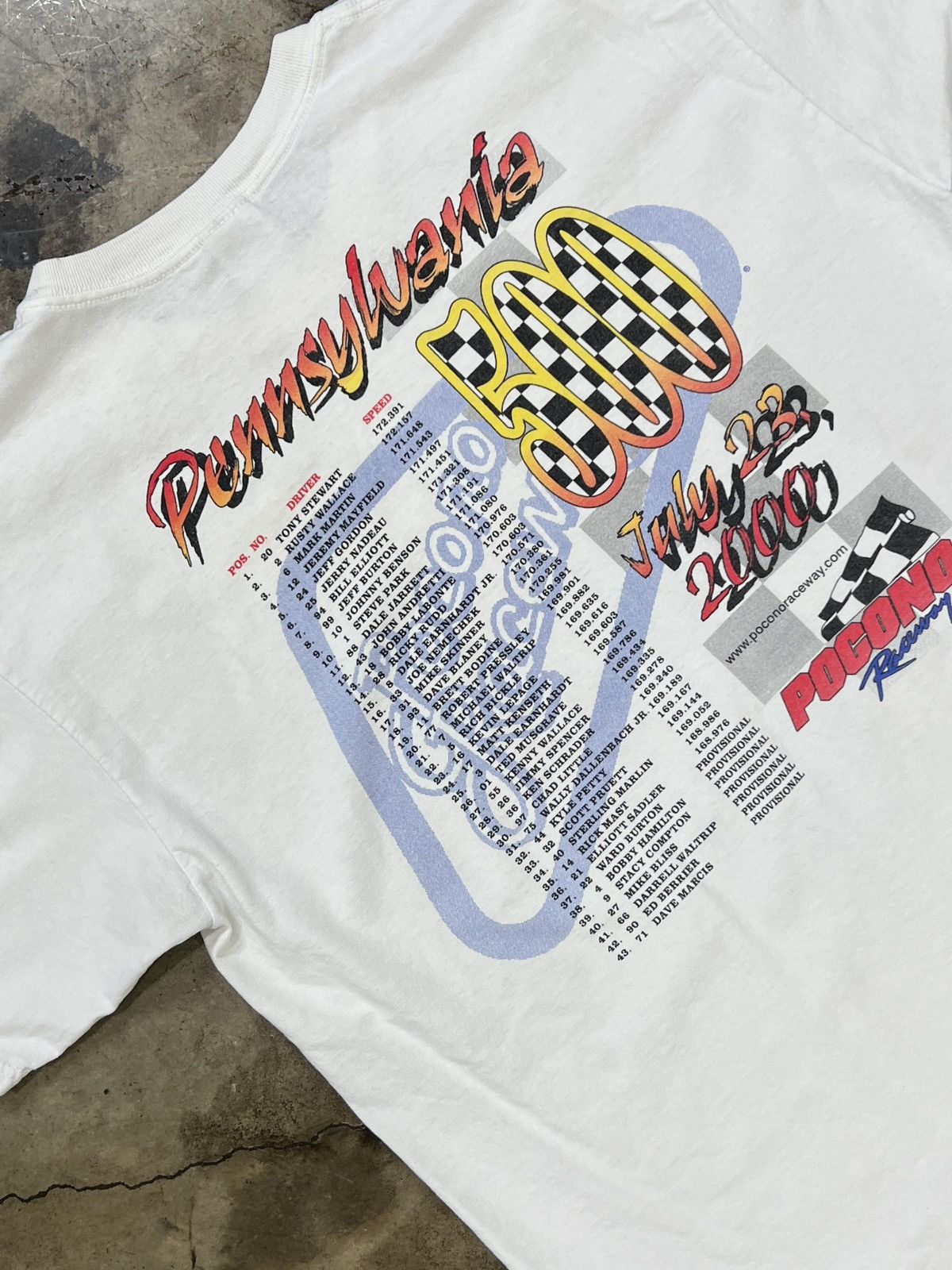 NASCAR × Vintage Vintage 2000 Pennsylvania Pocono Speed Times Racing Tee XL Size US XL / EU 56 / 4 - 4 Thumbnail