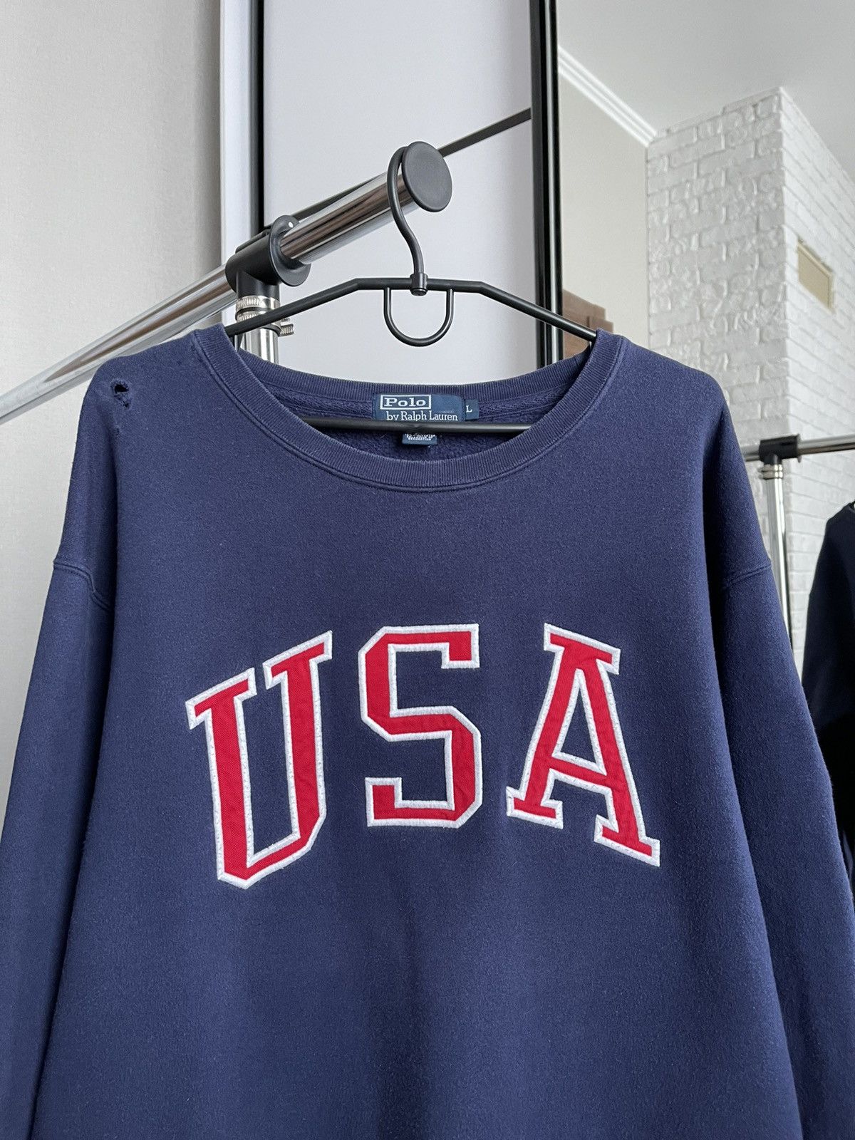 Polo Ralph Lauren Polo Ralph Lauren RL USA Vintage Sweatshirt Crewneck 90s Size US L / EU 52-54 / 3 - 6 Thumbnail