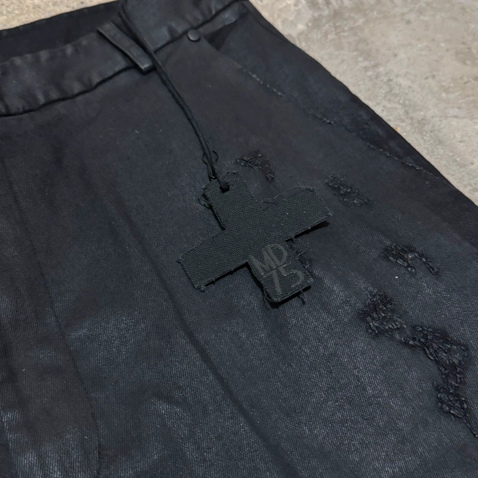 MD75 Md75 waxed j-cut pants Size US 33 - 7 Thumbnail